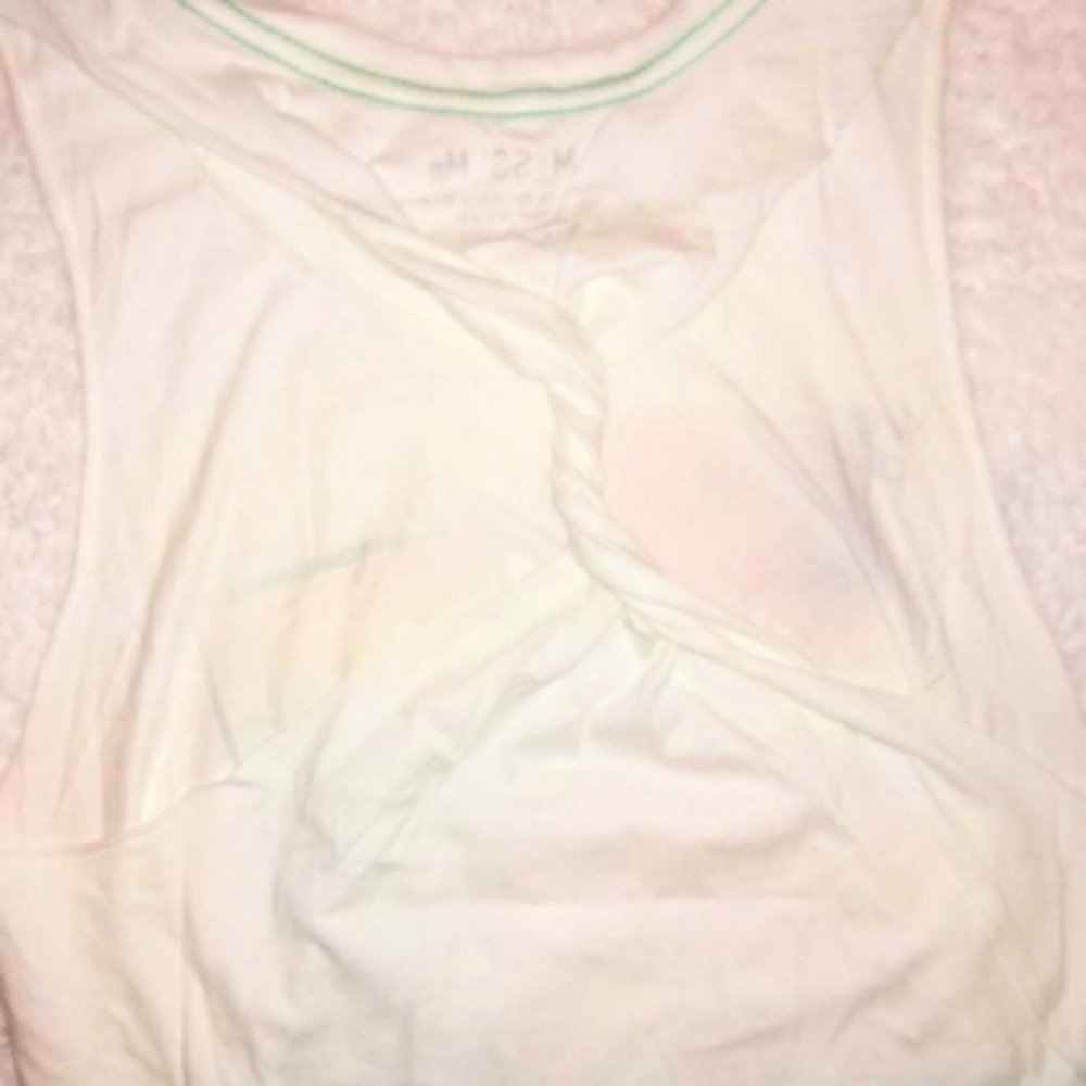 NWOT Miss Me Ombre Graphic Twisted Racerback Tank - Picture 8 of 8